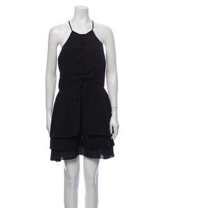 PARKER Black Slip Dress